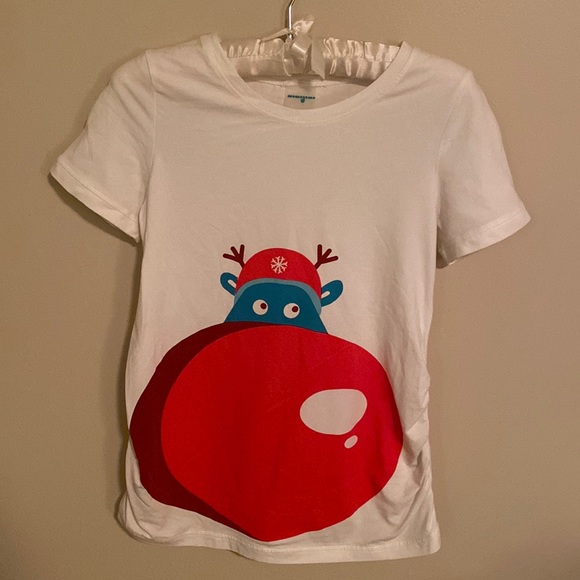 Maternity Holiday Tee size Small - Picture 2 of 4